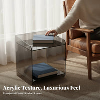 C-Shaped End Table Space-Saving Household Furniture Sturdy Frame for Living Room