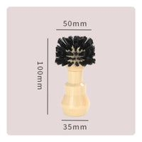 Coffee Machine Brush Espresso Cleaning Brush Portafilter Cleaner Nylon Wood Handle Circular Filament Suitable for Professional Baristas Kitchen Counters Coffee Shops