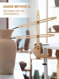 陶艺工具拉坯定位器统一作品高度多功能修坯利坯辅助神器 陶艺工具