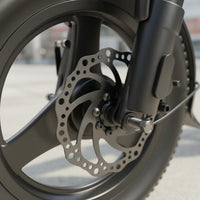 Portable Folding Electric Bike Double Disc Brakes Small Folding Electric Bike Compact Adult Electric Bicycle