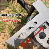 Manual Wheeled Weeding Hoe with Serrated Roller and Manganese Steel Blade