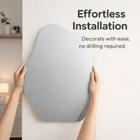 Acrylic Wall Mirror, Irregular Shape, 33x40cm