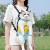Chest Pet Bag Front Backpack for Small Dogs Cats, Oxford Material Pet Front Carrier, Portable Breathable Front Facing Pouch for Travel Hiking