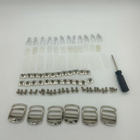 Multi-Sport Helmet Repair Kit with Screws, Nuts, Chin Straps, Face Masks, and Goggles