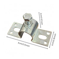 Curved Clip Bracket Slotted Holes Bolt-Tightened Clamp Easy to Install Metal Mounting Clip