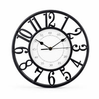 Round Vintage Wall Clock Hollow-out Openwork Wall Clock Quartz