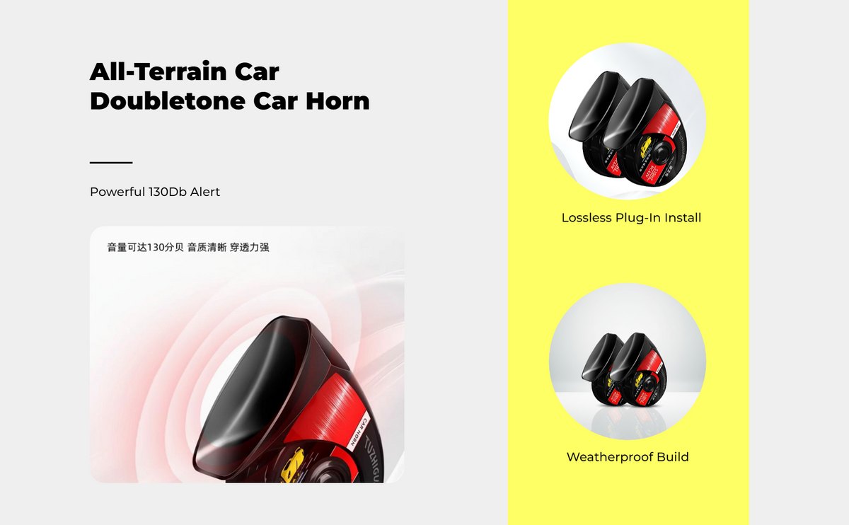 12V waterproof horn for SUV