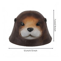 Otter Head Ornament Realistic Garden Decor Weather-Resistant Yard Art for Pond