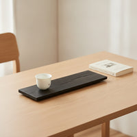 Tea Serving Tray Smooth Surface Wood Tea Serving Tray Platter for Austerity Advocates