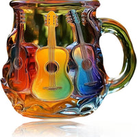 Painted Book Mug Guitar Coffee Cup Resin Craft