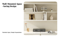 Floating Storage Cubes Space-Saving Wall Cabinet long-lasting Construction for Adults