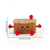 Tissue Box with Phone Holder Decorative Cartoon Tissue Holder Tabletop for Bedside Table