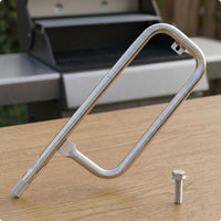 Gas Grill Burner Tube Mounting Tab Rectangular Loop Burner Tube Uniform Heat Distribution Outdoor Cooking Part
