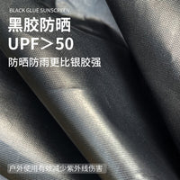 Desert&Fox Blackout Tarp Canopy with Iron Poles, 520x420cm