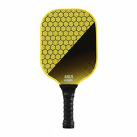 2 Pieces Long-Lasting Fiberglass Pickleball Paddle Shock Absorbing Recreation Equipment Textured Surface for Outdoor