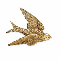 Bird Wall Sculpture Textured Home Decor Vintage Style