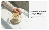 Elegant Design Pedestal Teacup Set Safe Material Cup Saucer Spoon Set Microwave Safe for Tea Lovers, Home Decorators, Cafe, Kitchen