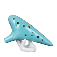 12 Hole Alto Musical Instrument for Beginners, Easy to Learn Ocarina with Beautiful Sound, Ceramic Instrument for Music Students, Gift for Adults