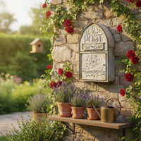 Retro Iron Mailbox Sturdy Decorative Metal Letterbox Decorative Garden Letter Receptacle Event Card Collection Wall Mounted