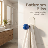 Bedroom and Closet Single Hook with Waterproof Design for Renter, No Drill Suction Bathroom and Door Hanger