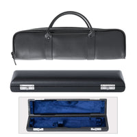 Leather Flute Case for 16-Hole and 17-Hole Flutes, Round Storage Box