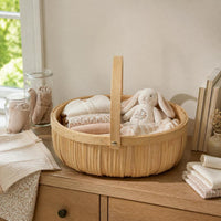 DIY Hand-Woven Basket Kit for Floral Arrangements and Fruit Display, Postpartum Gift Basket