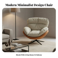 rotate enveloping seat Chair Modern Minimalist rotate Barrel Chair Ergonomic Shape Oversized for Homeowners, Bedroom