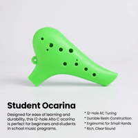 Beginners Professional Ocarina Gift, Beginner Resin Ocarina, Colorful Student Oc #variant:Green