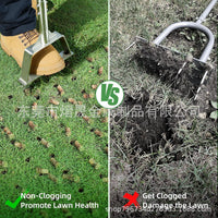 Cross-border Hot Sale Garden Tool Lawn Scarifier Aerator with Hollow Teeth for Yard Soil Care