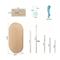Darning Tool Kit Beech Wood Wooden Darning Mending Tool Smooth Finish