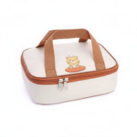 Large Capacity Insulated Lunch Bag Cute Design Lunch Box Bag Multiple Pockets for Students