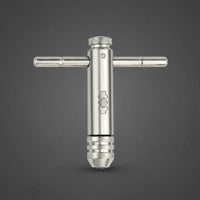 Adjustable Ratchet Tap Wrench Forward and Backward Switch M3-M8 Screw Tool Single-Hand Manual Thread Cutting Tool for DIY Enthusiasts