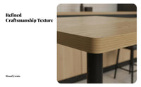 Table, Bench and Chairs Combo Retro & Design 4-Person Square Dining Set Padded Booth Long-Lasting Construction for Bar Stools