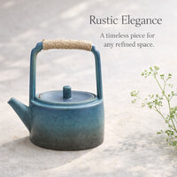 Handmade Ceramic Teapot, Light Luxury Retro Style