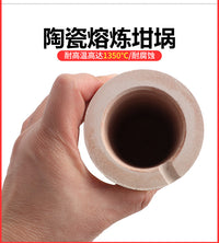 陶瓷坩埚 1KG实验器皿碗 2KG铸造金属耐高温腐蚀融化铜铝首饰工具
