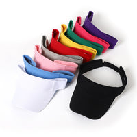 Solid Color Visor Hat for Men and Women, Adjustable