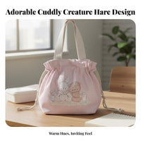 Cartoon animal mascot Wristlet Lightweight Small Handbag adaptable for Teenagers