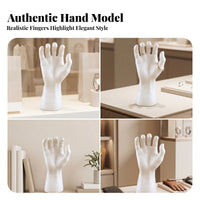 White Hand Display Stand Smooth Surface Hand-Shaped Mannequin Multi-Purpose