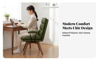 Modern Rotate Chair Comfortable Upholstered Rotate Armchair Versatile Space-Saving for Home Users, Study Room