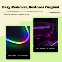 App-controlled RGB car LED lights