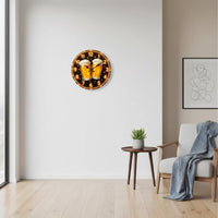 Beer Mug Wall Clock Silent Movement Beer Themed Clock Accurate Timekeeping