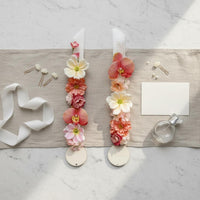 Bridal Hanger Floral Decoration Photo Prop Artificial Flower Sash for Graduates