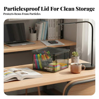 Rectangular transparent container transparent small container versatile for Workshop, Crafters