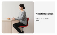 Height Adjustable Upholstered rotating Stool With spinerest Bar Chair Modern Design Seating Furniture Ergonomic spine spinerest for Homeowners, Restaurant Owners, Interior Decorators, Kitchen Counter, Pub, Cafe, Dining Room