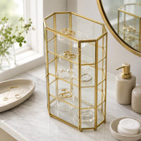 Geometric Glass Cabinet Decorative Glass Display Cabinet European-Style Home Furniture