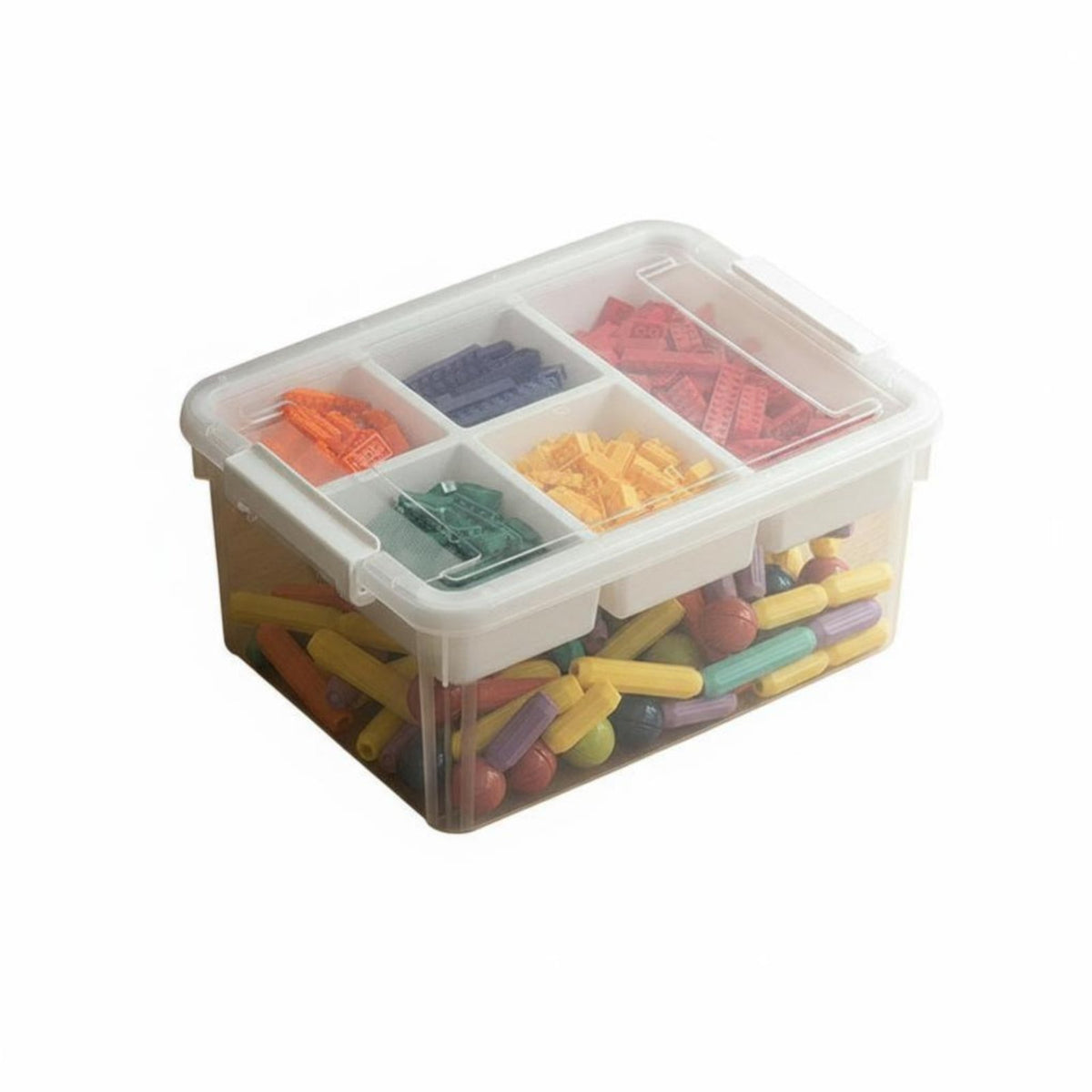 Compartment Storage Box Large Capacity Multi-Compartment Storage Case for children