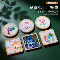 DIY Mosaic Coaster Craft Kit for Kids and Adults