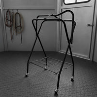 Sturdy Duty Saddle Rack Carrier Additional Pegs Tack Organizer for Stable