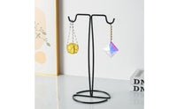 Crossbar Display Stand Metal Scarf Display Stand Stable Base Countertop Hanging Rack for Boutique Owners