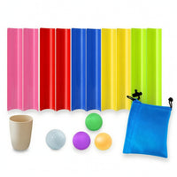 Team-Building Ball Track with Storage Bag Cooperative U-Shaped Track Game Portable Low-Height for Outdoor Group Games